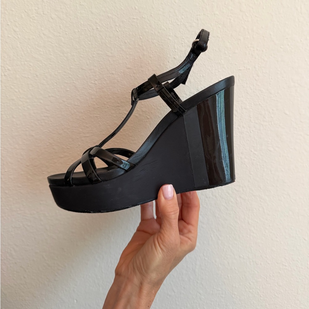 Black Prada Wedges